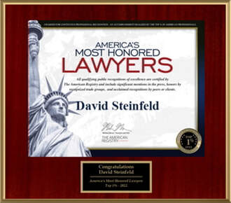 David Steinfeld Top 1% of America's Most Honored Lawyers