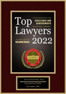 David Steinfeld was recognized as a Top Lawyer in Florida by the Miami Herald