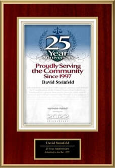 David Steinfeld recognized by Martindale-Hubbell for 25 years in the Florida Bar