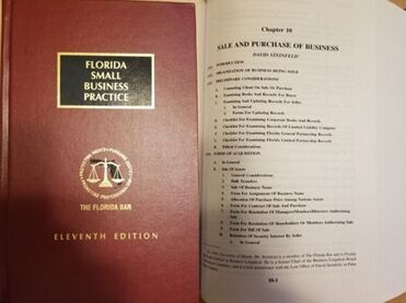David Steinfeld author of purchase and sale of business chapter for Florida Bar Small Business Handbook