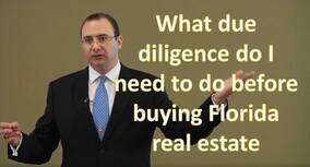 David Steinfeld's video on the due diligence you should do before buying land in Florida